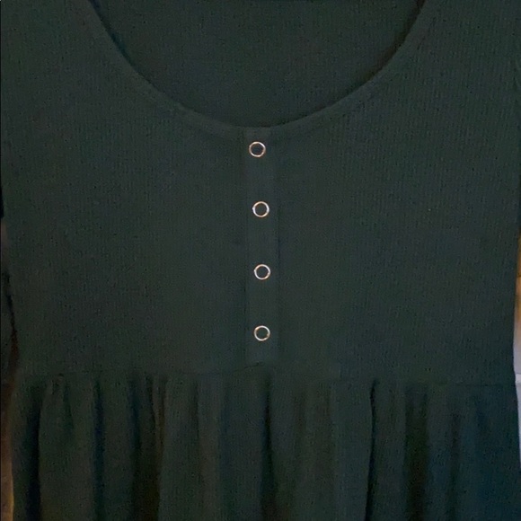 Wild Fable Long Sleeve Waffle Babydoll Dress - Picture 3 of 8